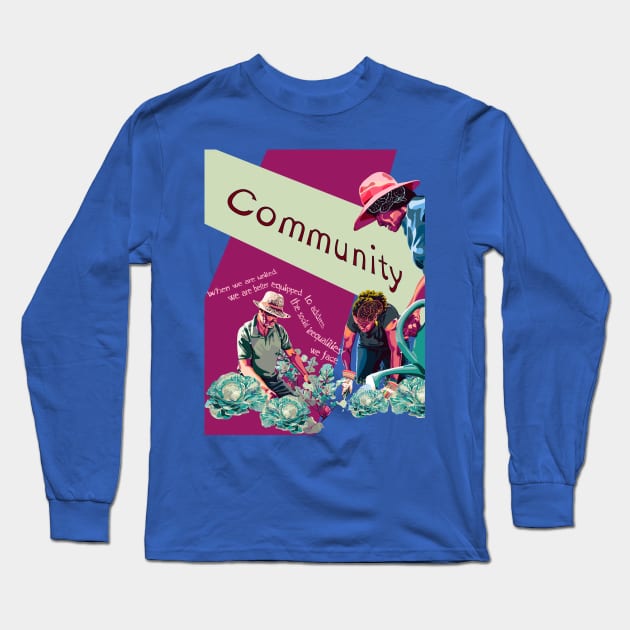Community Long Sleeve T-Shirt by LondonAutisticsStandingTogether